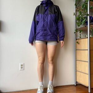 Helly Hansen purple and black windbreaker jacket